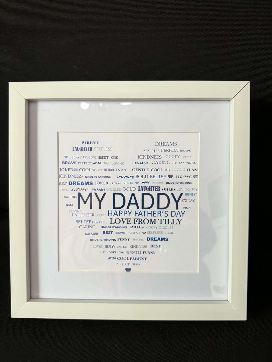 Personalised my daddy print made to order