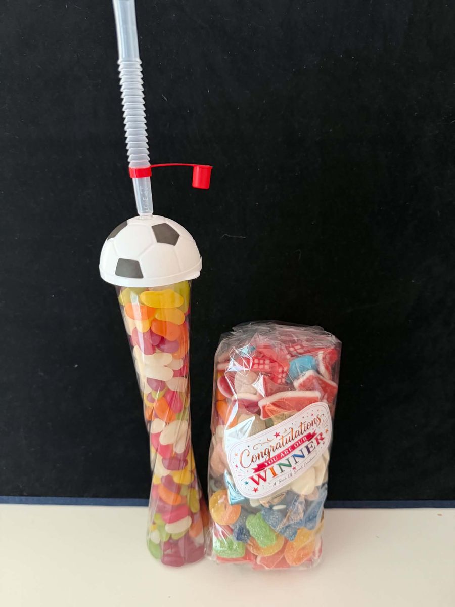 Handmade sweet tubes ready for gifting